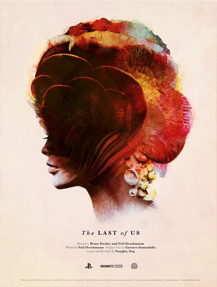 The Last of Us poster by Olly Moss #last of us #playstation #game #poster #artwork #vintage #woman