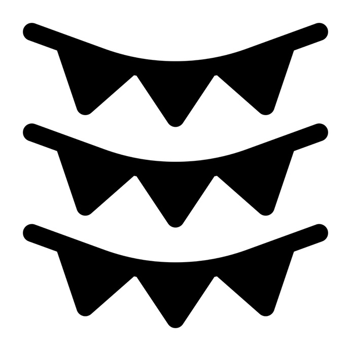 See more icon inspiration related to garland, fun, bunting, birthday and party, garlands, ornaments, celebration, entertainment, flags, decoration, halloween and party on Flaticon.