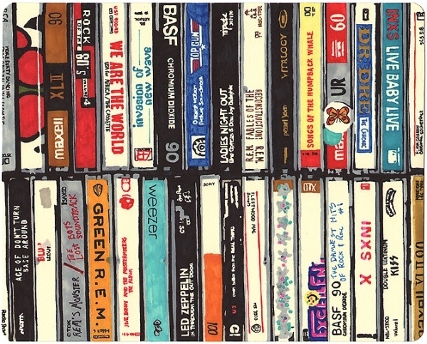 VHS - F C H i C H K 'L #thornton #illustration #brown #hollis #vhs #painting