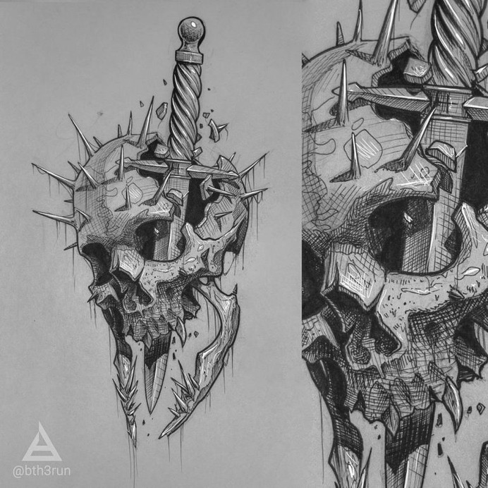 Skull tattoo