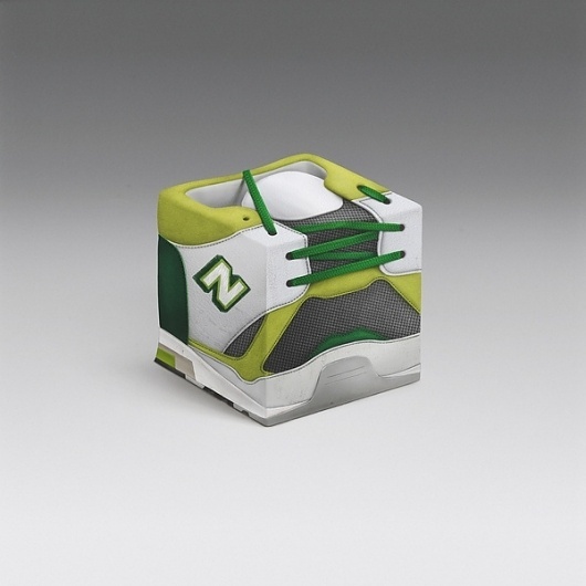 Sneakercube on the Behance Network #geometry #cube #geometric #sneakers #art #green