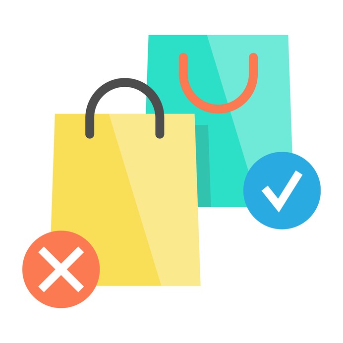 See more icon inspiration related to bag, shopper, supermarket, shopping bag, shopping, commerce, commerce and shopping and business on Flaticon.