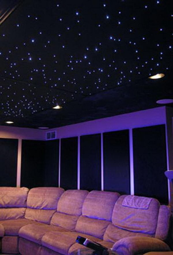 Star Ceiling - Cool Basement Ceiling Ideas #basement #design #ceiling