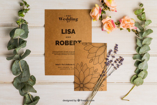 Romantic cardboard wedding set Free Psd. See more inspiration related to Flower, Wedding, Mockup, Wedding invitation, Floral, Invitation, Cover, Card, Love, Template, Paper, Wedding card, Invitation card, Cute, Letter, Roses, Stationery, Elegant, Mock up, Save the date, Date, Marriage, Romantic, Engagement, Botanical, Beautiful, Up, Cardboard, Save, Flower card, Petals, Set and Mock on Freepik.