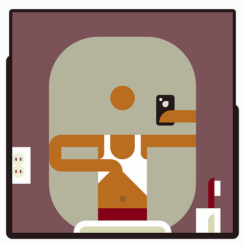 The naked President by omarrr #vector #design #geometric #iphone #illustration #character