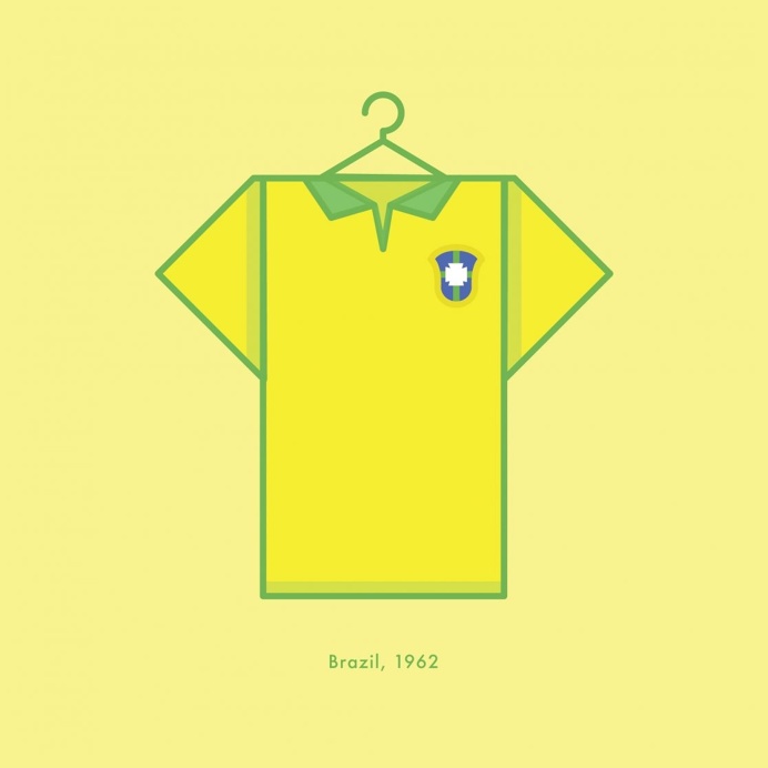 Germany World Cup Winning Football Kit 1962 - Minimal Illustration by Lucas Jubb