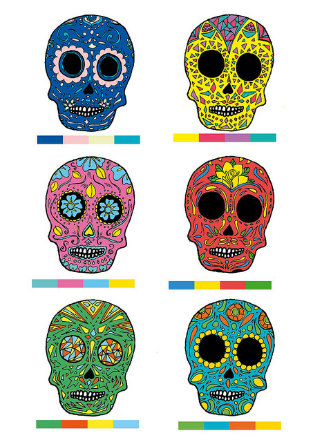 calas #color #ilustracin #diablada #handmade #ilustration #skull