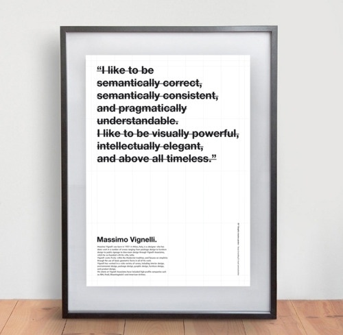 Aesse #type #massimo #vignelli #poster