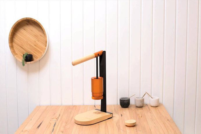 Newton: Lever-Press Espresso Maker - IPPINKA The Newton Espresso maker is a lever press design that creates a beautiful shot of espresso. It functions in the same way a hydraulic press does: the use of human body weight and pressure evenly come down on the beans to simply decrease waste level and byproducts.
