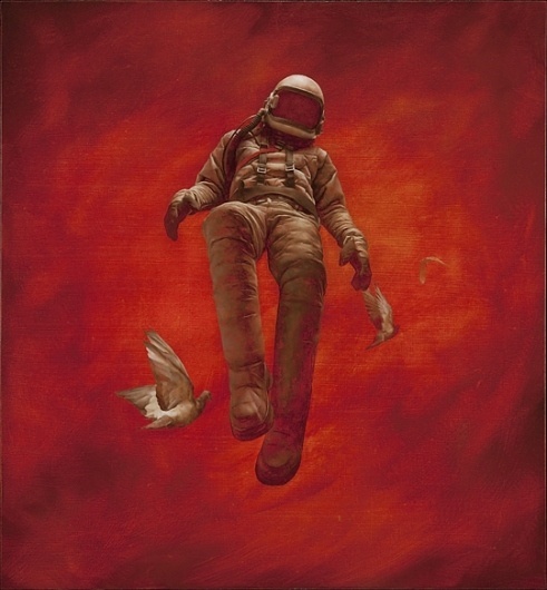 Jeremy Geddes 'Cosmonaut' Prints - mashKULTURE #geddes #astronaut #space #cosmonaut #painting #jeremy #oil