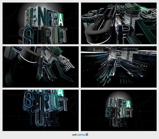 AMP INFRASTRUCTURE on the Behance Network #typography