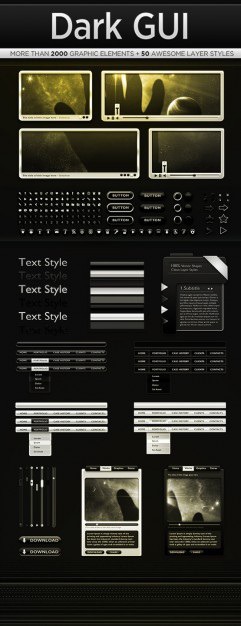 Dark web gui psd interface kit Free Psd. See more inspiration related to Web, Psd, Dark, Interface, Kit, Vertical and Gui on Freepik.
