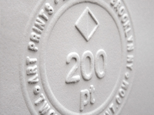 Brand Development—200pt Art Prints #emboss