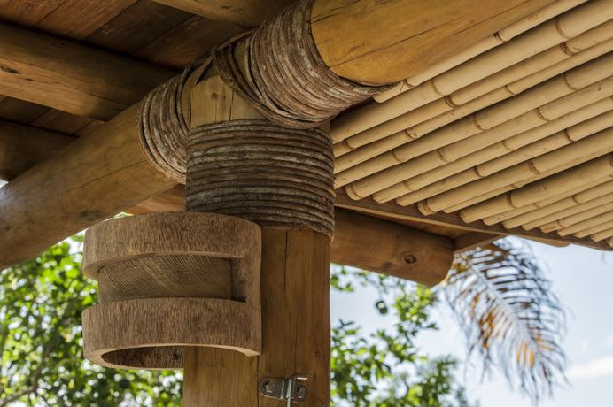 Bamboo House in Rural Brazil by Vilela Florez
