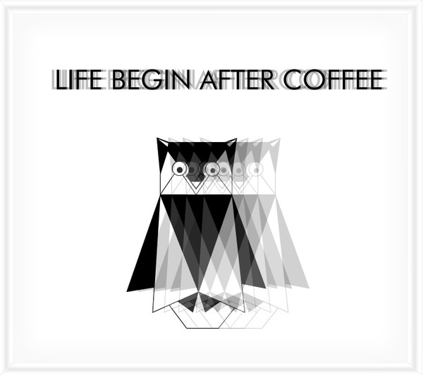Life begin after coffee #design #graphic #illustration #personal #work