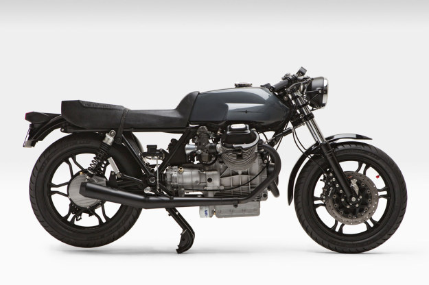 Sheer perfection: Moto Borgotaro's 1979 Guzzi LeMans cafe racer. #motorcycle