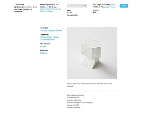 OhMyGrid™ on the Behance Network #toon #design #jonathon #helloauan #ohmygrid #web