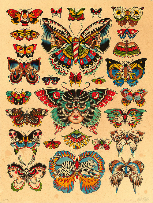 Lots of butterflies.Kyler Martz18 #butterfly #print #illustration