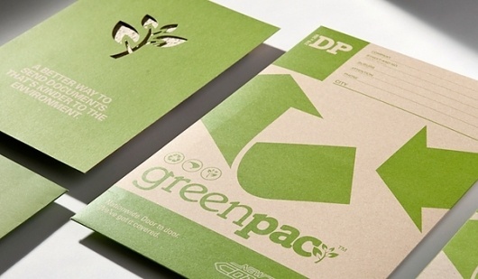 GREENPAC on the Behance Network #die #cut #environmental #greenpac #recycled #green