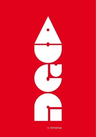 Christmans type on the Behance Network #christmas #type #number #poster