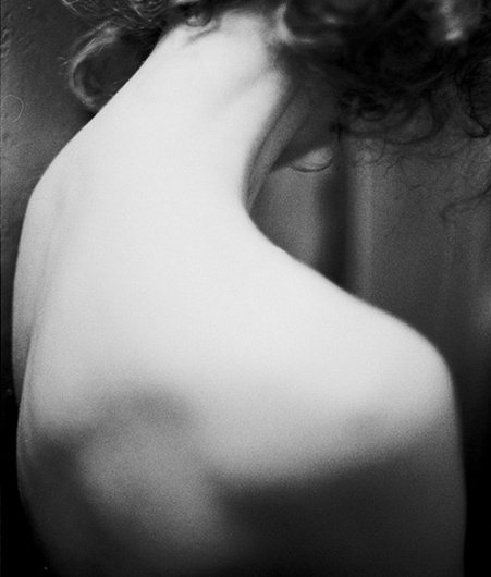 this isn't happiness™ (Shapes of things), Peteski #photography #black and white #woman #shoulder