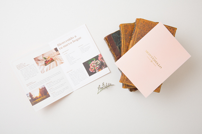 Hogar Montebello branding business card corporate design san pedro mexico mindpsarkle mag gold emboss print embossing printing pastel colors