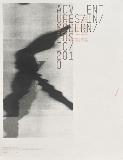Adventures in Modern Music 2010 — Sonnenzimmer #print #typography #poster