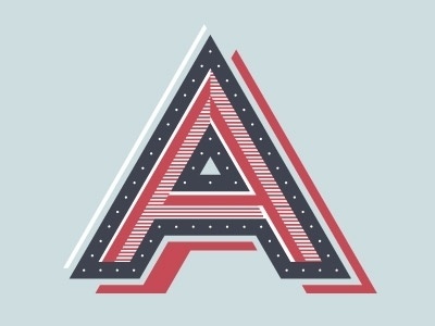 Dribbble - A by Chris Rushing #lettering #letters #typography #letterforms #type #dropcap