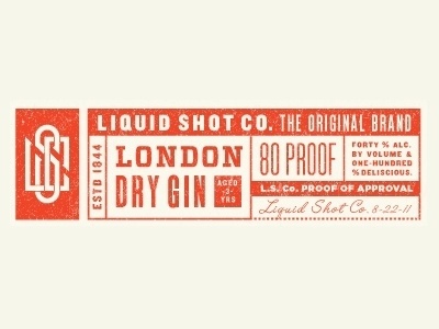 Dribbble - Liquid Shot Co by Ryan Feerer #feerer #type #ryan #logo