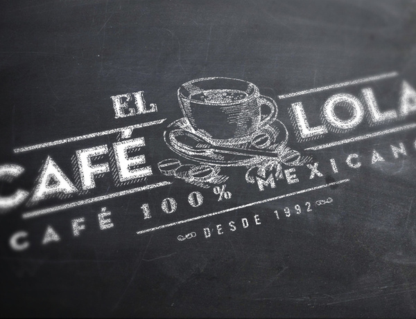Café Lola on the Behance Network #cafe #mexico