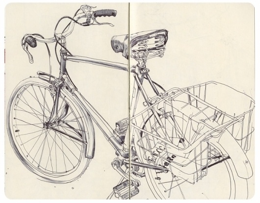 James Jean | Mole B #james #illustration #bicycle #jean