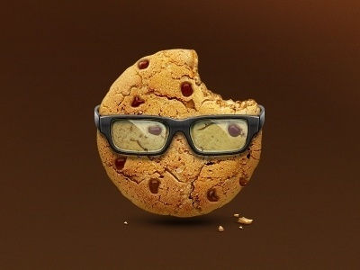 Dribbble - Smart Cookie icon by Artua #glasses #icon #cookie #yummy #logo