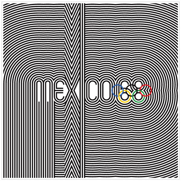 mexico 68 olympics logo #wyman #mexico #1968 #lance #olympics