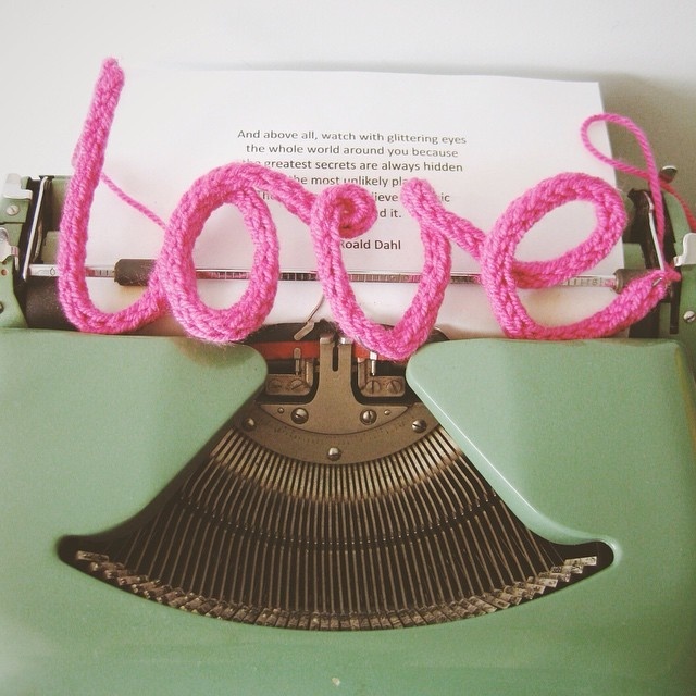 #lettering #knitting #love