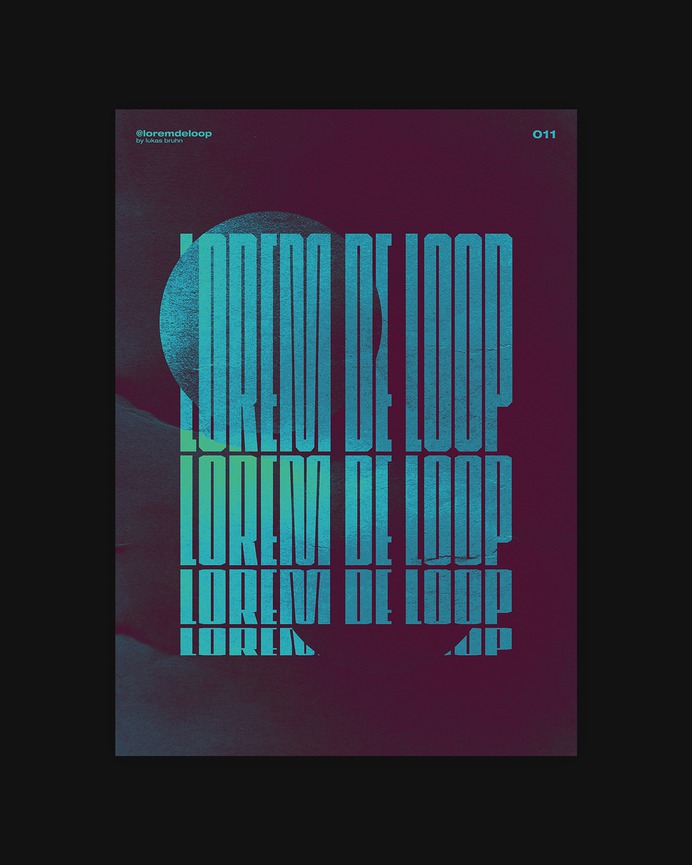 WEEK 02 - POSTER A DAY by LOREM DE LOOP on Behance