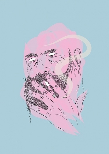 crackifornia print on the Behance Network #jones #print #design #sydney #illustration #art #crackifornia #smoking #chelsea