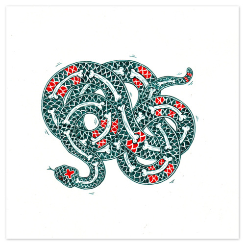 Designersgotoheaven.com Snake inÂ Pen #bones #snake