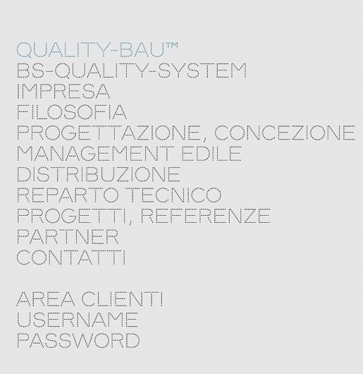 Fabrizio Schiavi for Quality-Bau #dots #font #typography