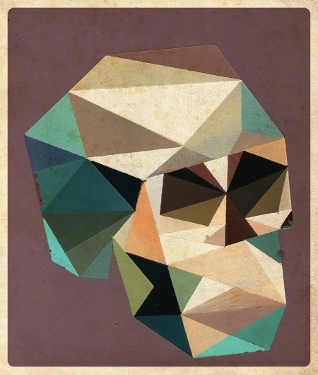 Polygons : Dave Murray Illustration - 416-629-1717 #skull #murray #dave