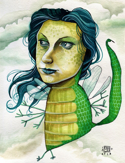 Mi hija de 4 años me ayudó a crear algo extraordinario | Mica Angela Hendricks #illustration #child #drawing