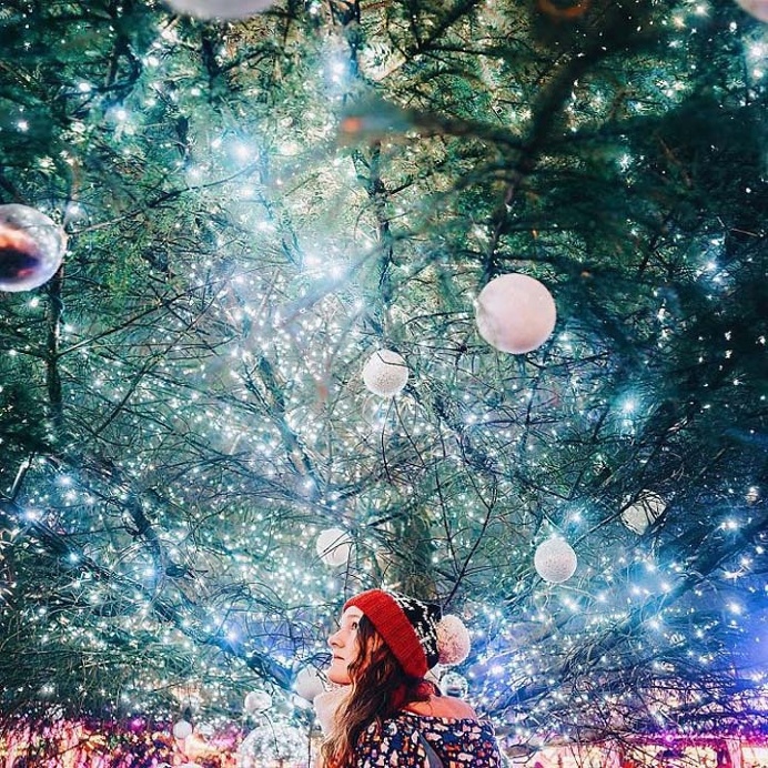 Moscow City During Christmas Festival