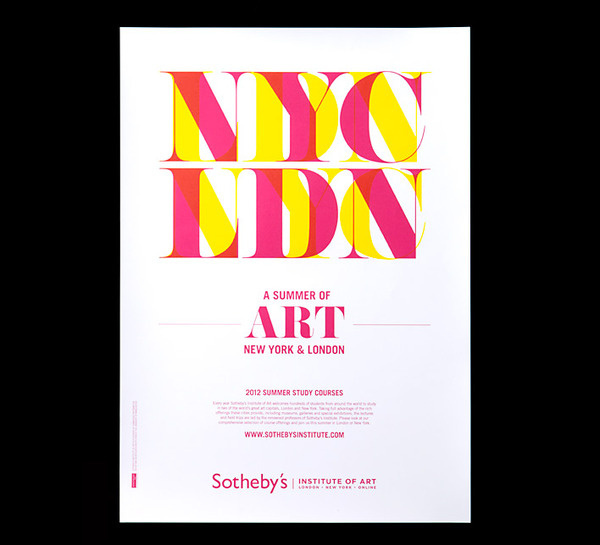 Poster design for Sotheby's #poster #colourful #art