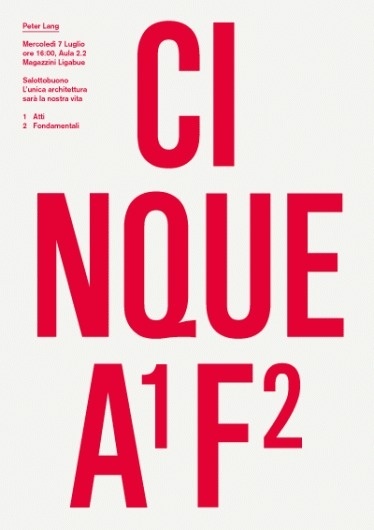 Salottobuono > news #design #minimal #poster #essential #type #typography