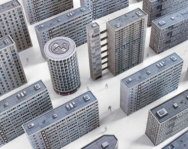 SONY DSC #miniature #paper #art #buildings