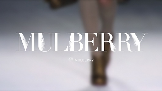Mulberry - Autumn / Winter 2011 typography on the Behance Network #type #typography