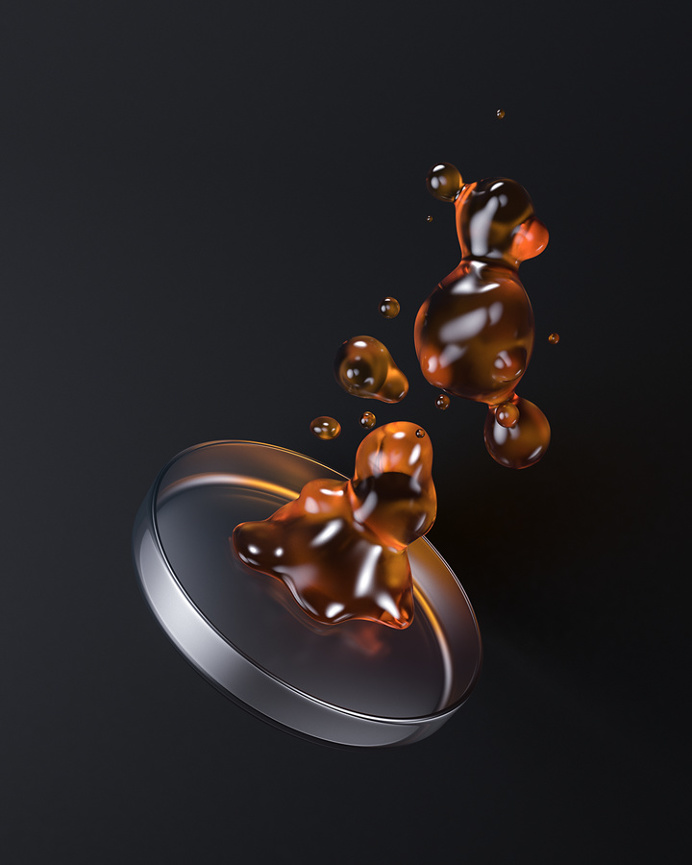 Fortune Digital Health on Behance #3D #colorful #magazine #cover #tech #health #artdirection #print #liquid #black