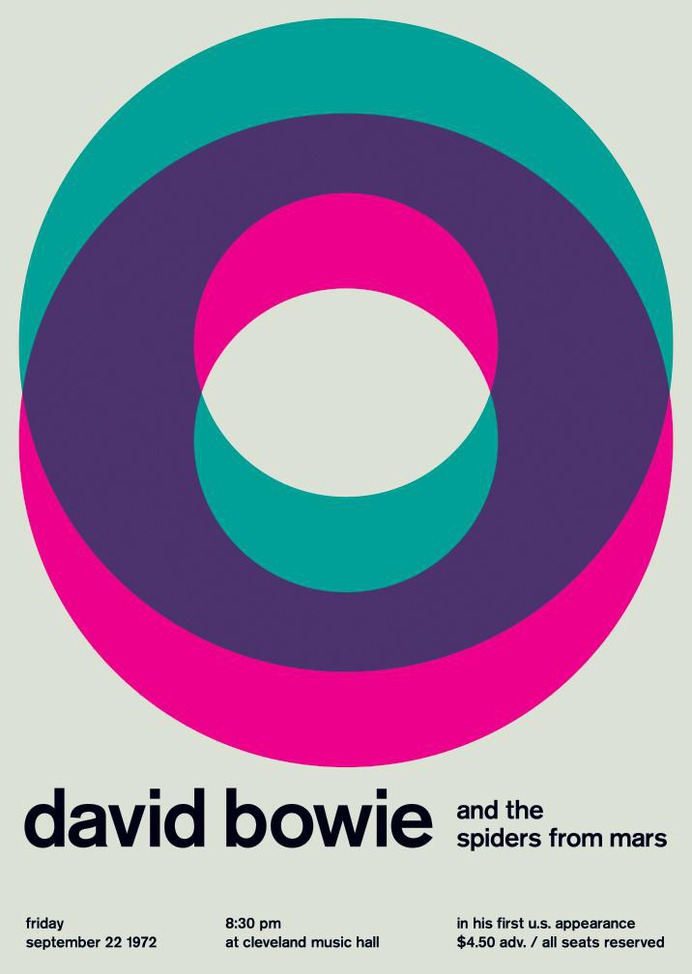 David Bowie at Cleveland Music Hall, 1972
