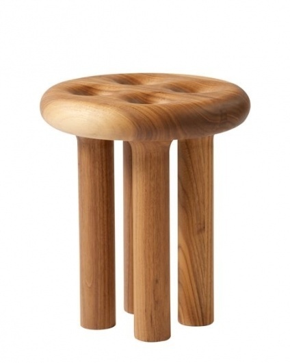 Kurtz_milking stool_1_2 | handful of salt #design #art #wood #furniture #craft #stool #christopher kurtz