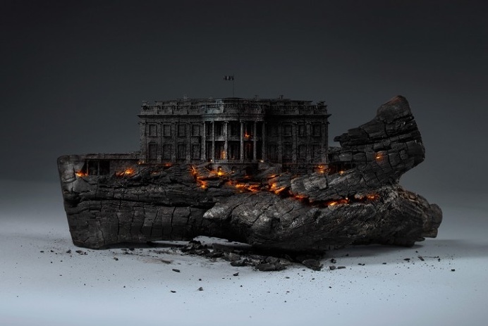 Creative Concept : Deconstruction of America by Mike Campau #ArtWork