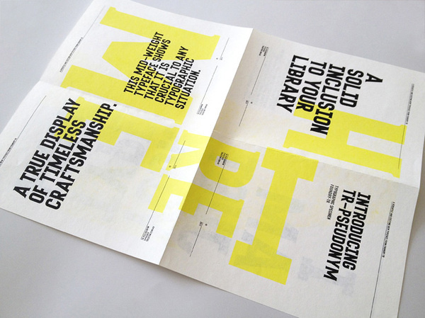 Tim Ruxton Self Promo Type Specimen Poster #poster